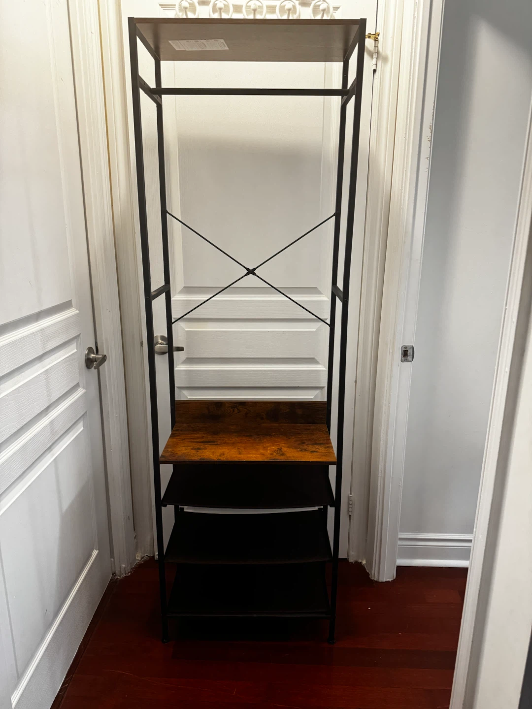 Industrial Style Clothing Rack and Shoe Shelf - photo 2