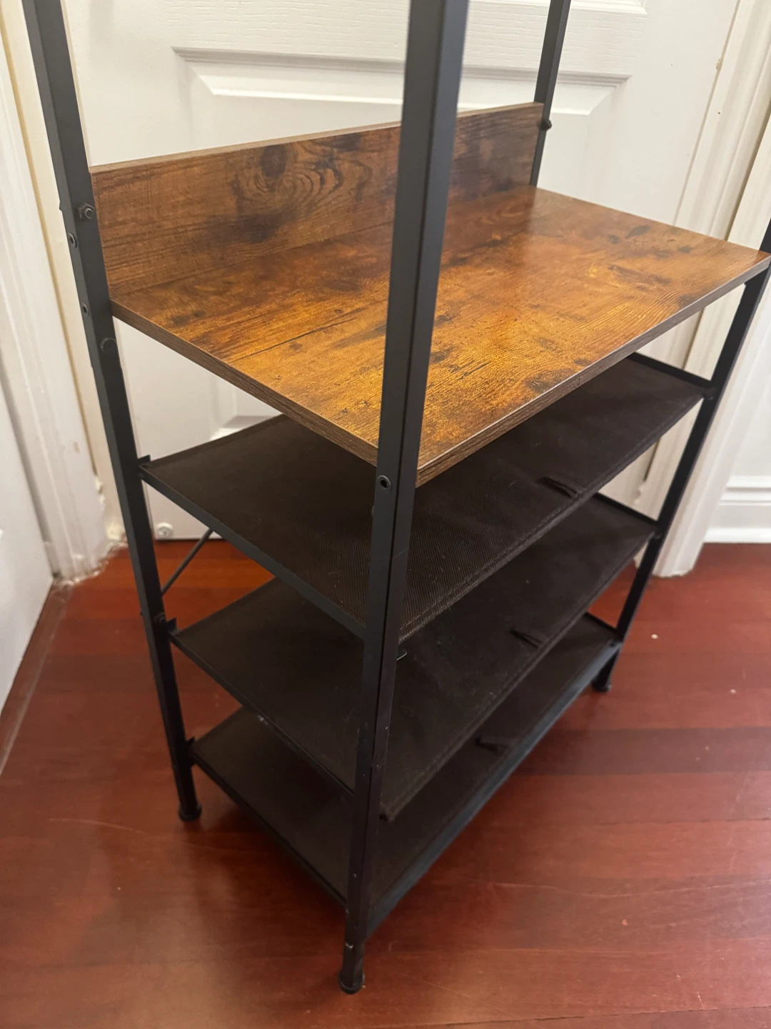 Industrial Style Clothing Rack and Shoe Shelf - photo 3