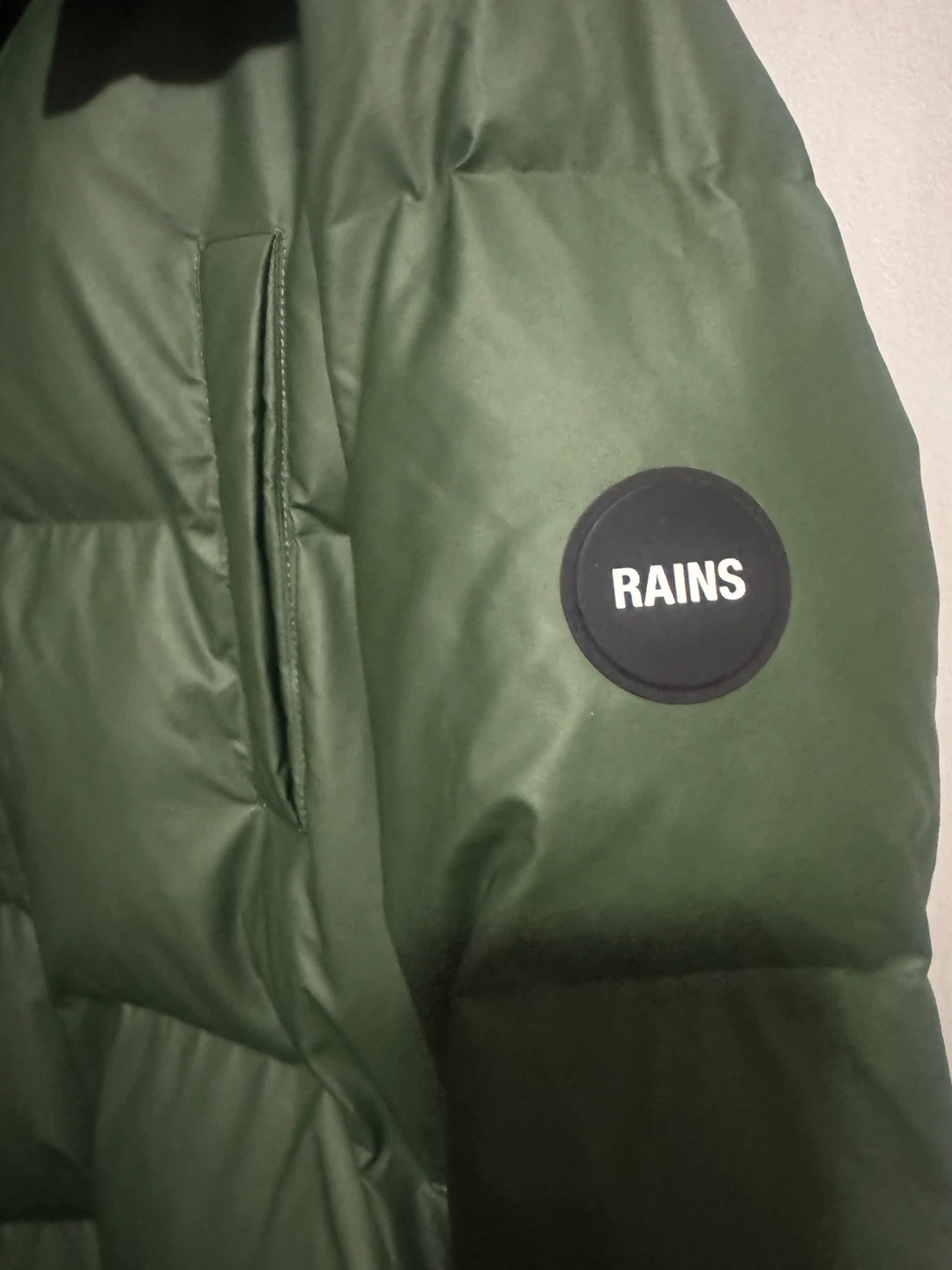 RAINS Green Puffer Jacket - photo 2