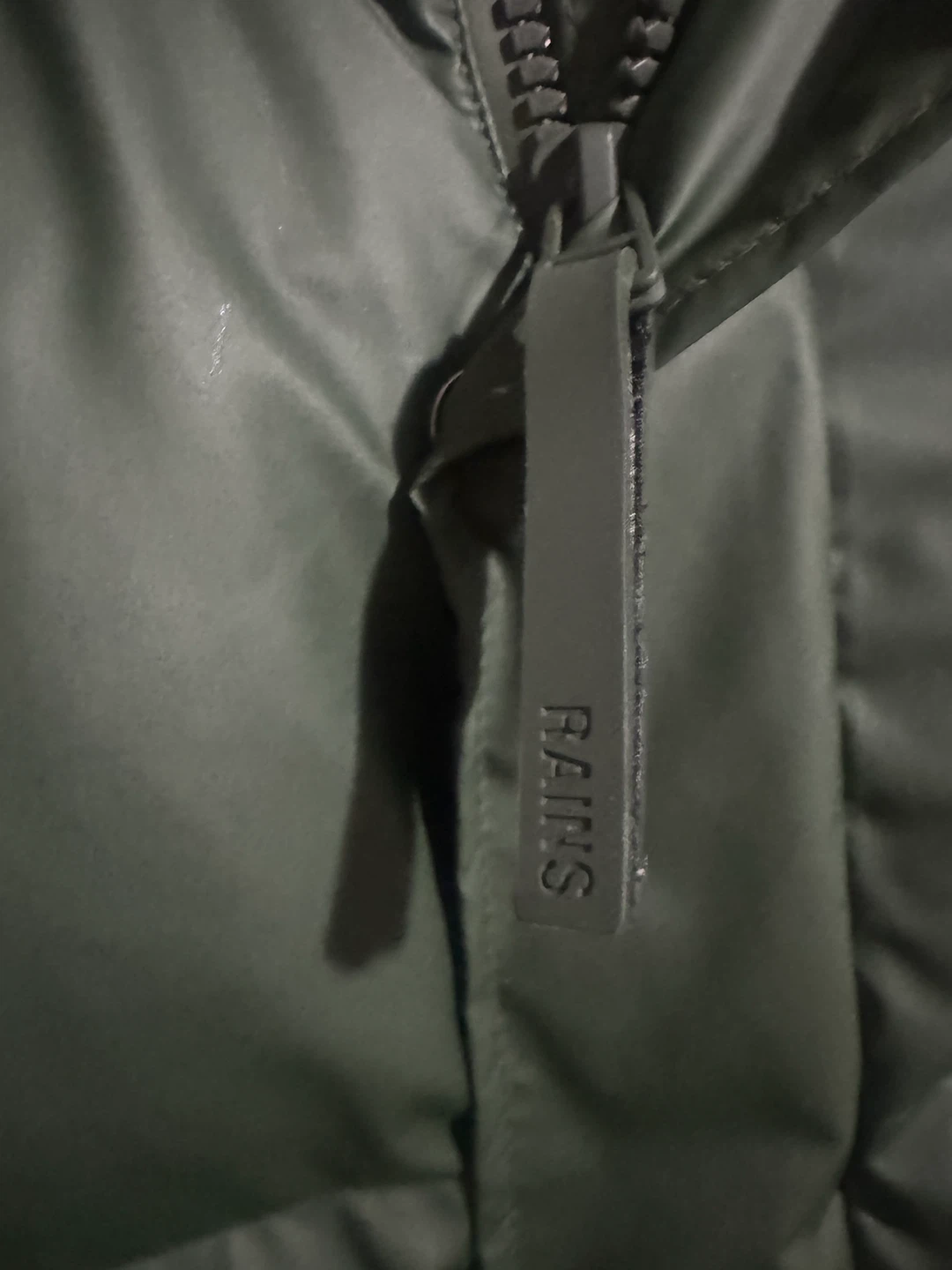 RAINS Green Puffer Jacket - photo 3