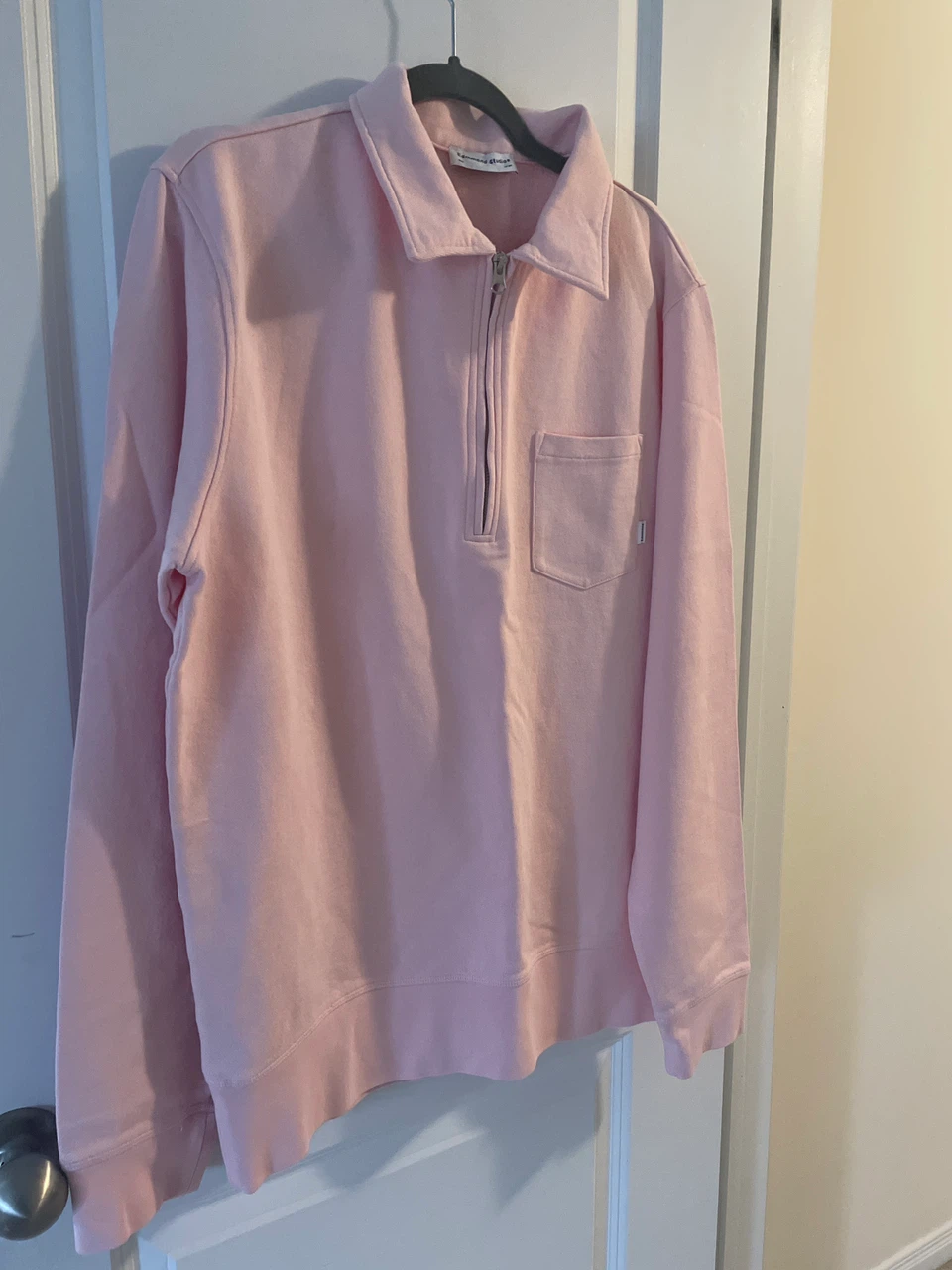 Edmmond Studios Pink Quarter-Zip Pullover