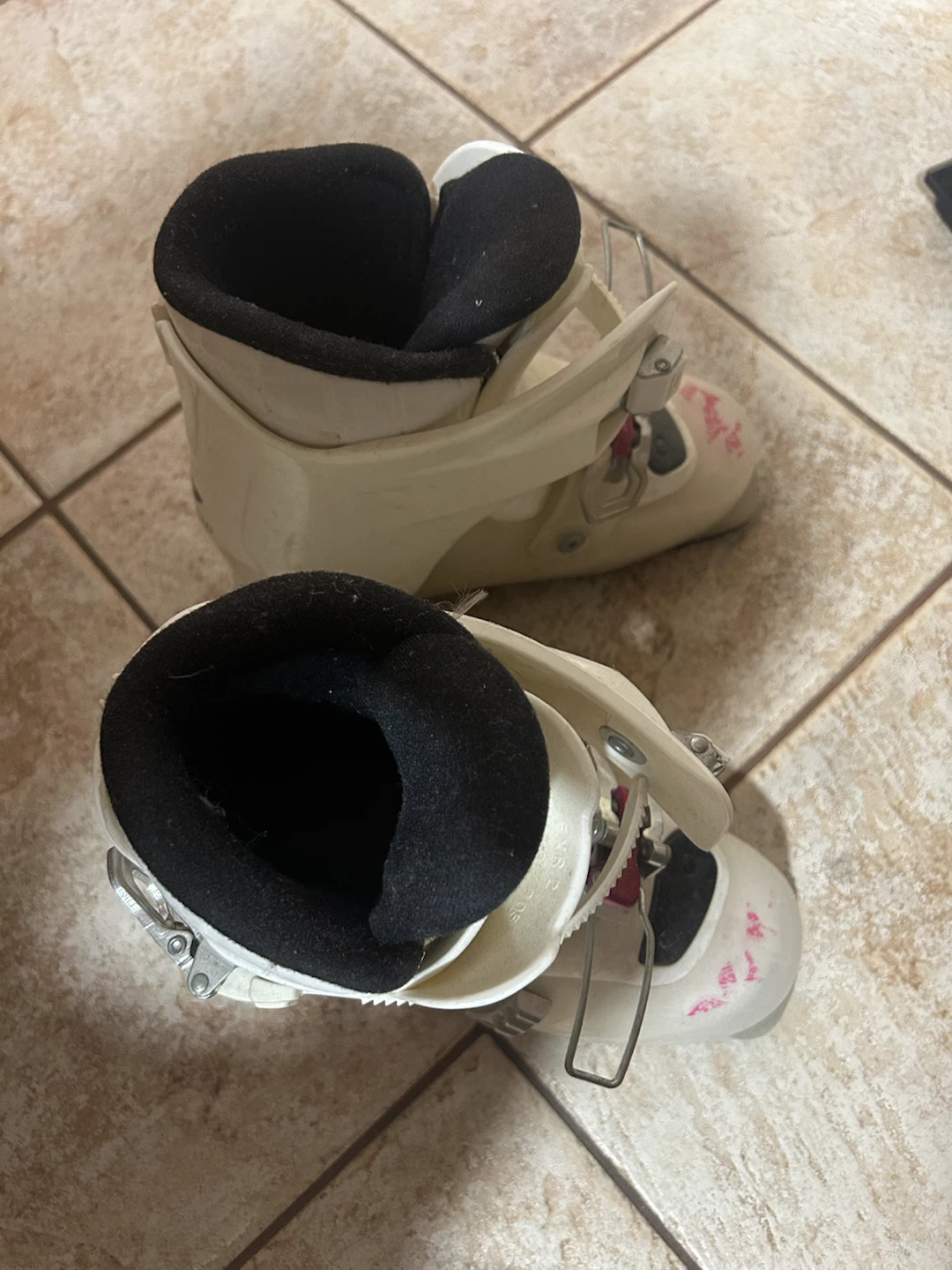White Youth Ski Boots