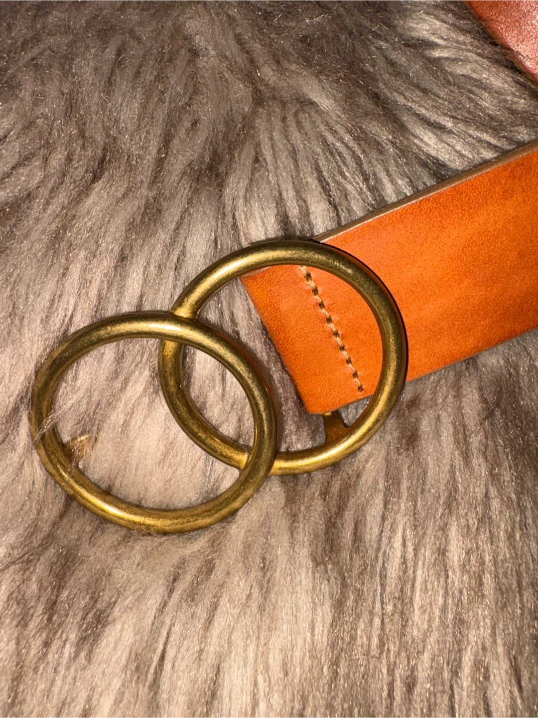 Aritzia tan genuine Italian Leather Belt small - photo 4