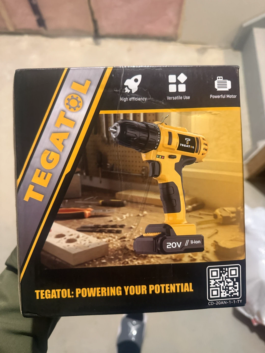 Tegatol 20V Cordless Li-ion Drill