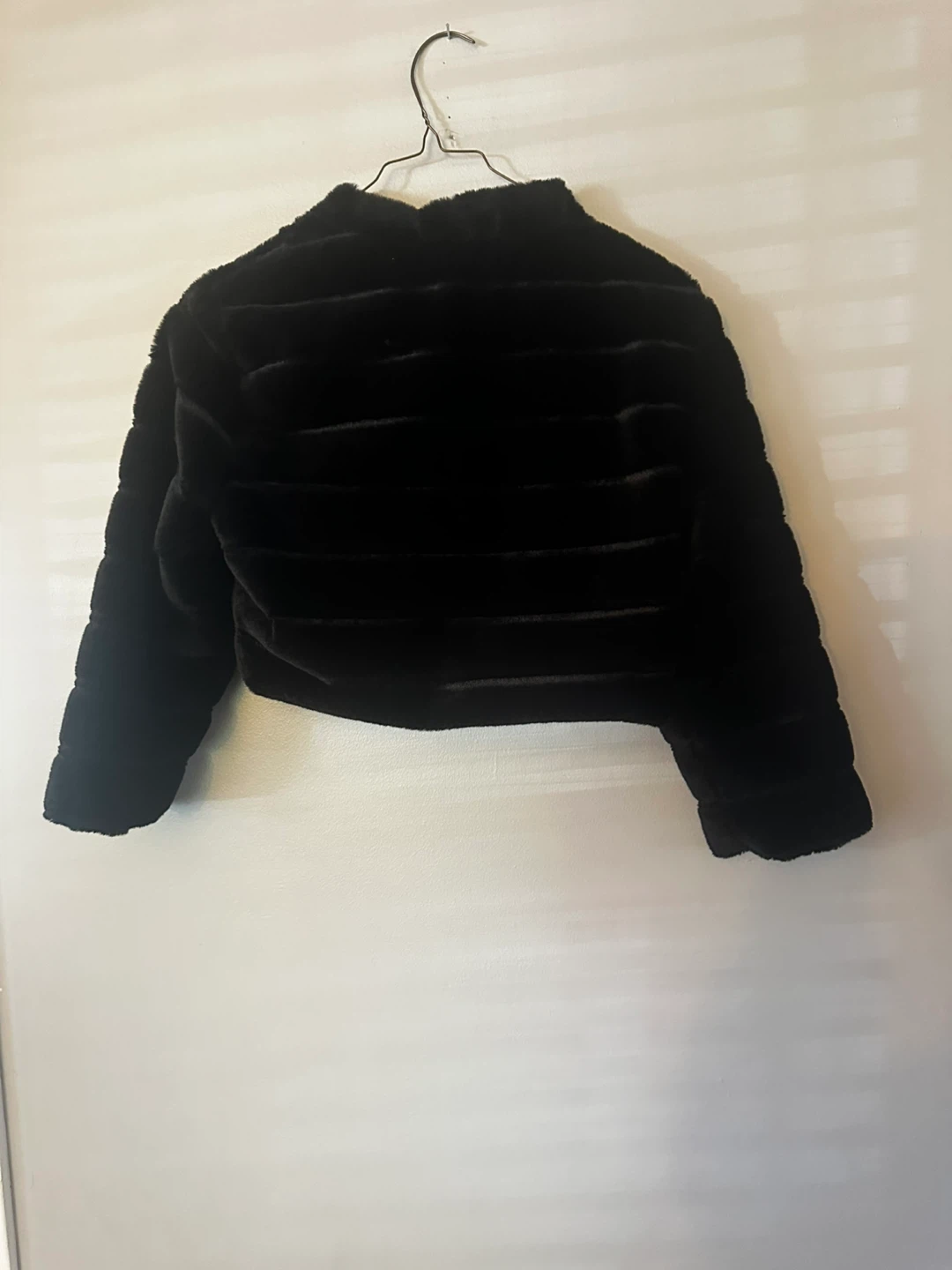 Allegra K Black Faux Fur Bolero Jacket Size S - photo 3