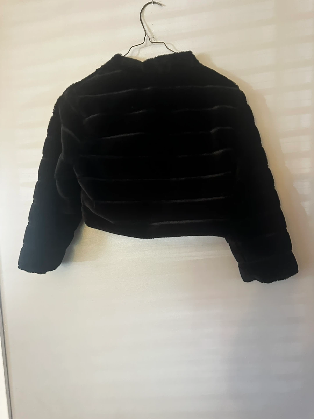 Allegra K Black Faux Fur Bolero Jacket Size S - photo 4