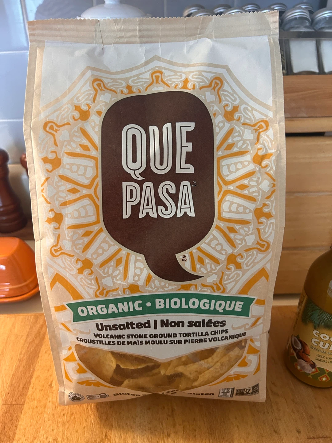 Coconut Curry Sauce & Que Pasa Tortilla Chips