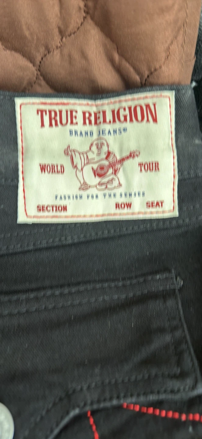 True Religion Geno Lurex SN Flap Slim Jeans Size 36 - photo 2