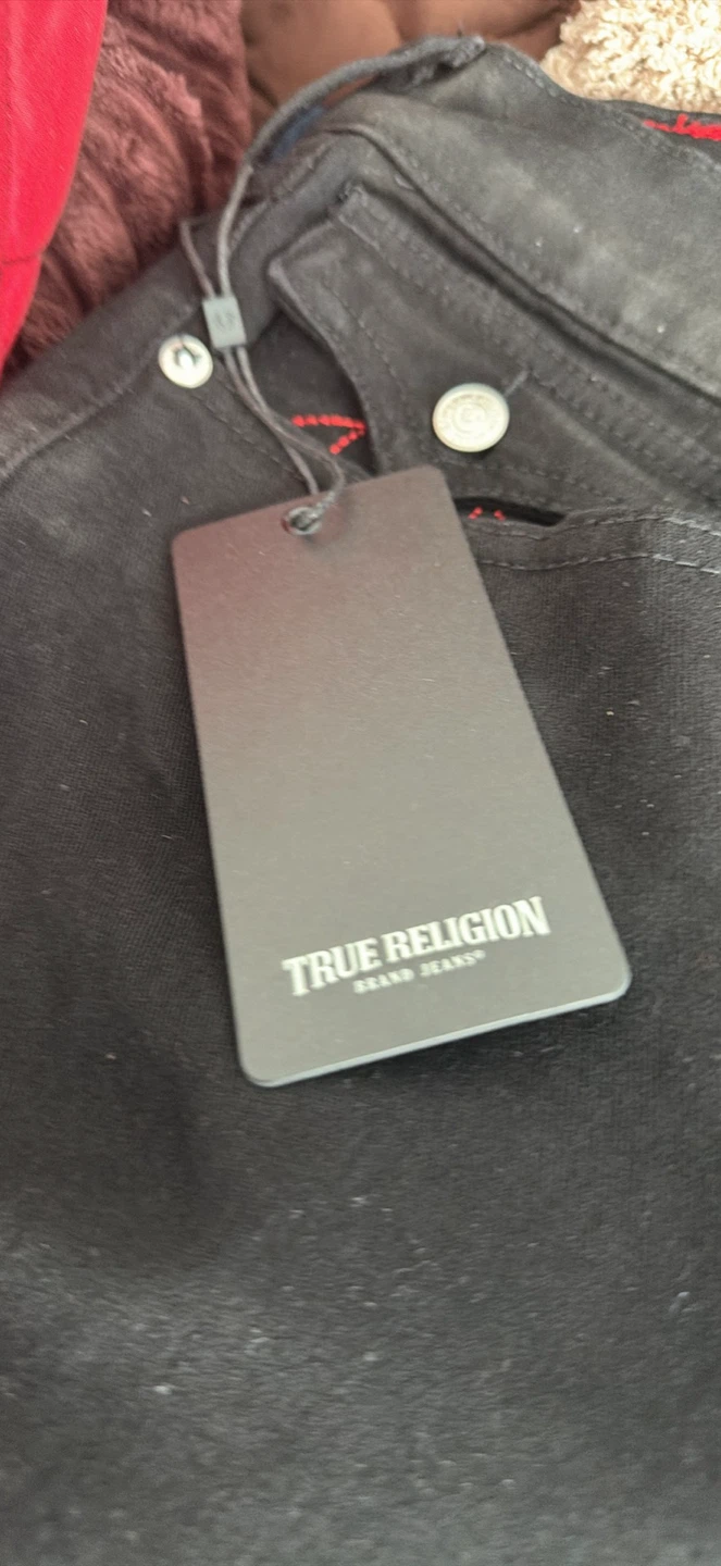 True Religion Geno Lurex SN Flap Slim Jeans Size 36 - photo 3