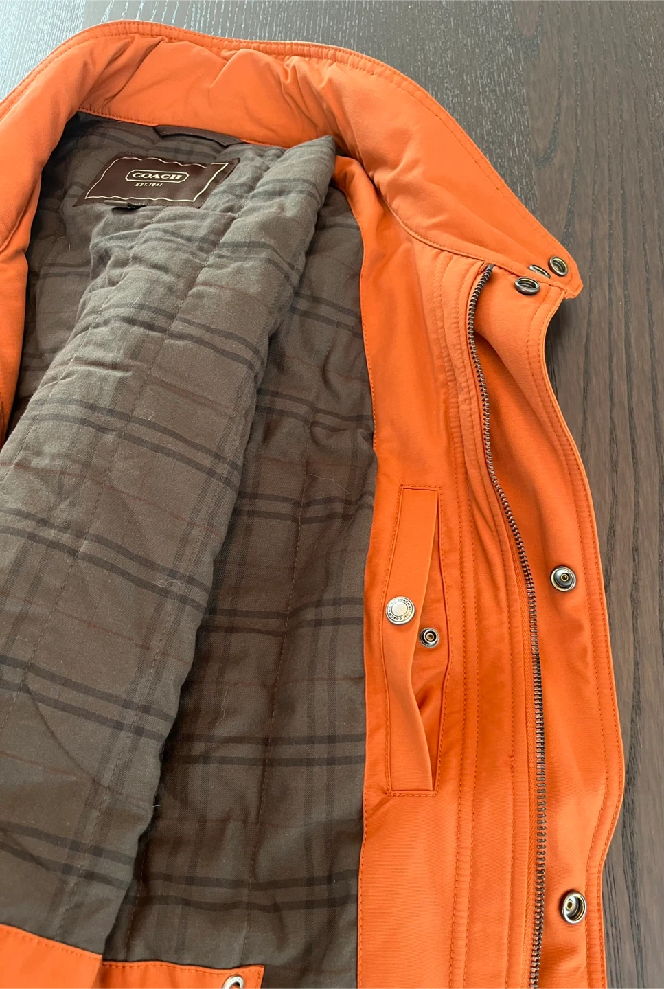 Coach Orange Jacket - photo 3