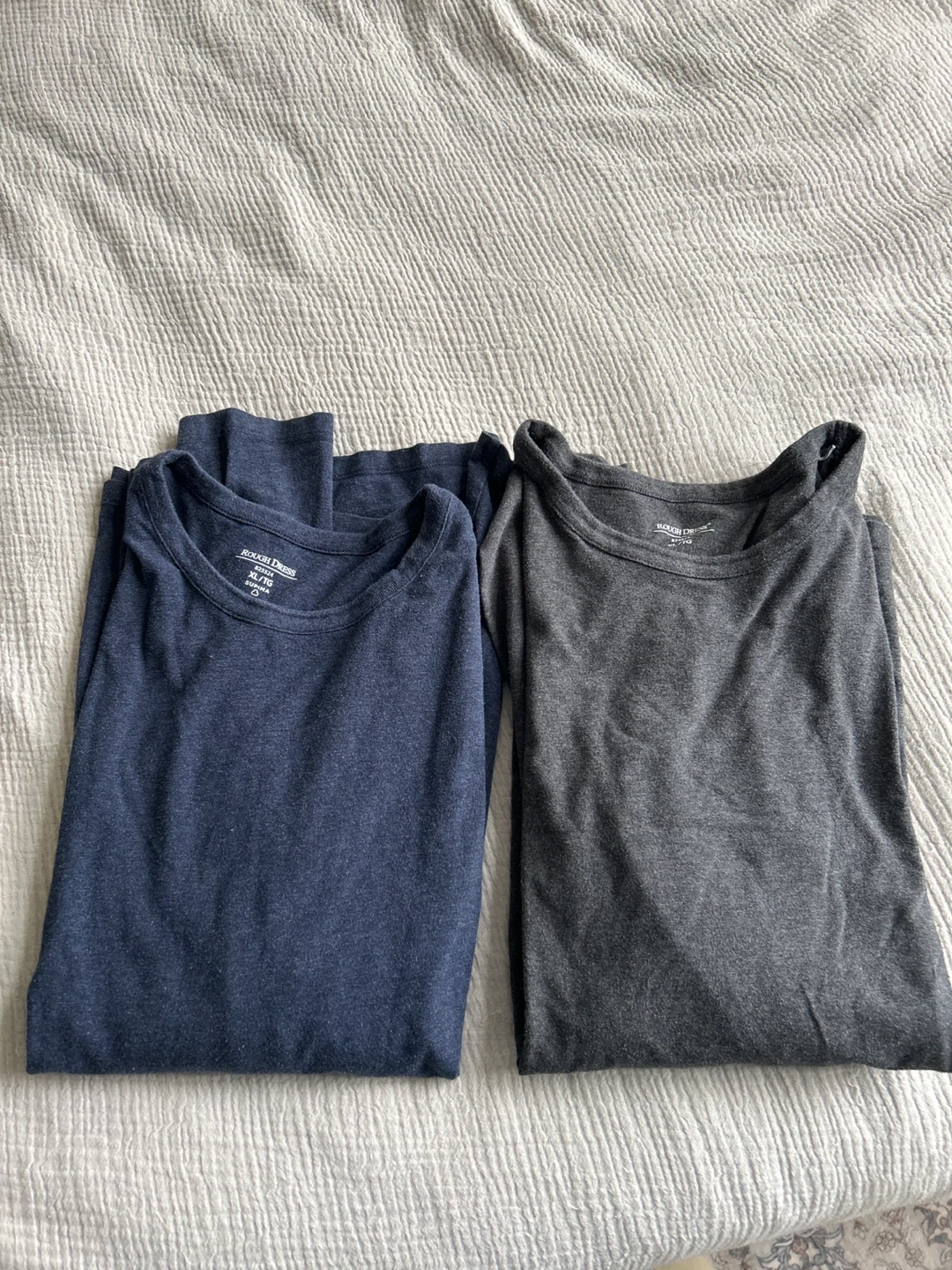 Two Rough Dress Long-Sleeve Shirts