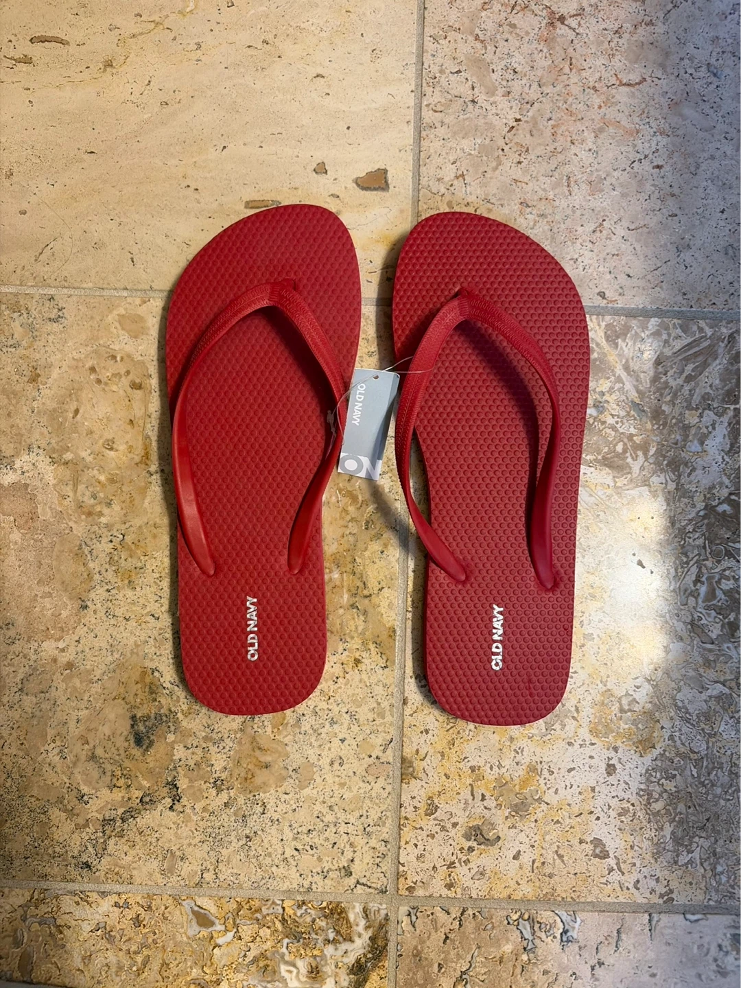 Old Navy Red Flip Flops Size 9-10