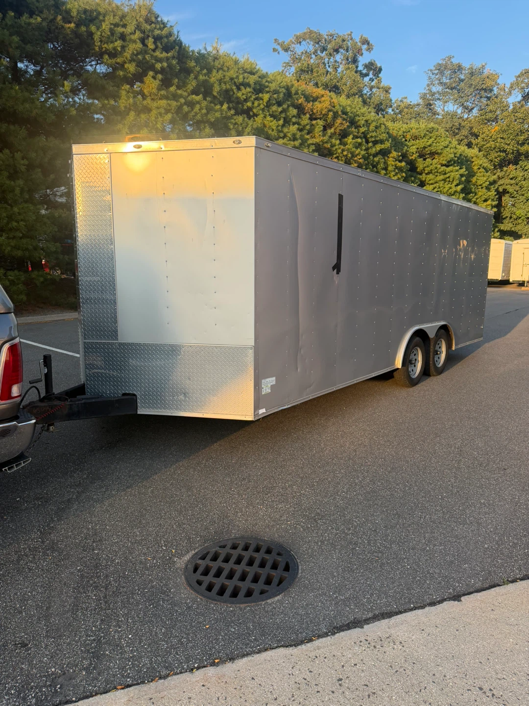 20 foot v-nose dovetail trailer