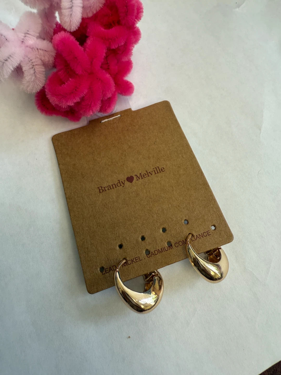 Brandy Melville Gold Hoop Earrings