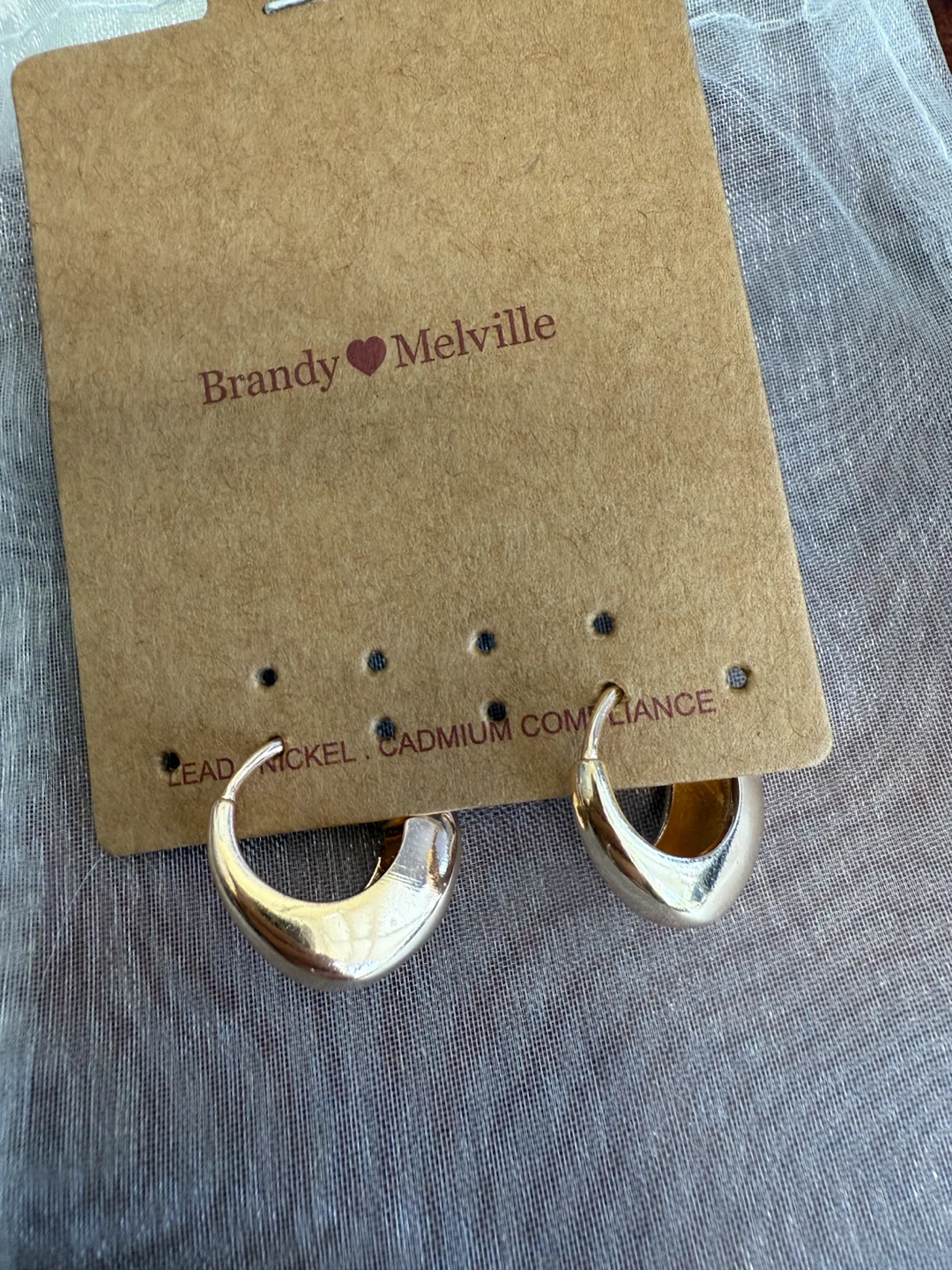 Brandy Melville Gold Hoop Earrings - photo 3