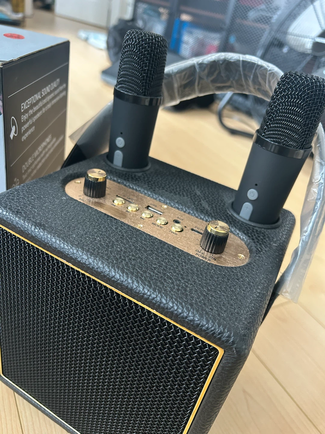 [99% NEW] M14 Pro Karaoke Speaker with Two Microphones - photo 2