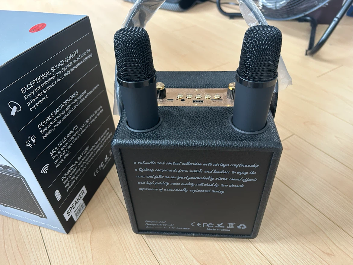 [99% NEW] M14 Pro Karaoke Speaker with Two Microphones - photo 3