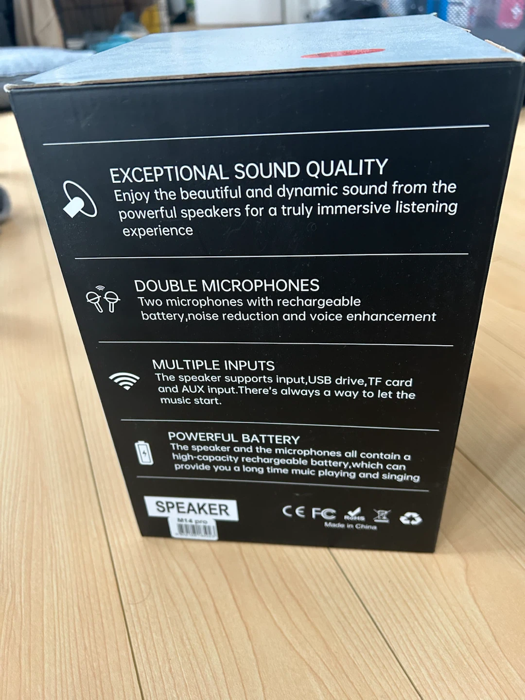 [99% NEW] M14 Pro Karaoke Speaker with Two Microphones - photo 4