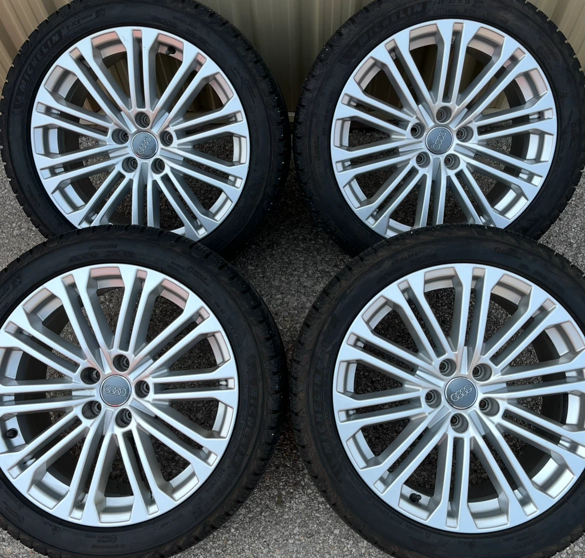 4 x 245/40/18 MICHLINE WINTER TIRES AND AUDI RIMS $1650