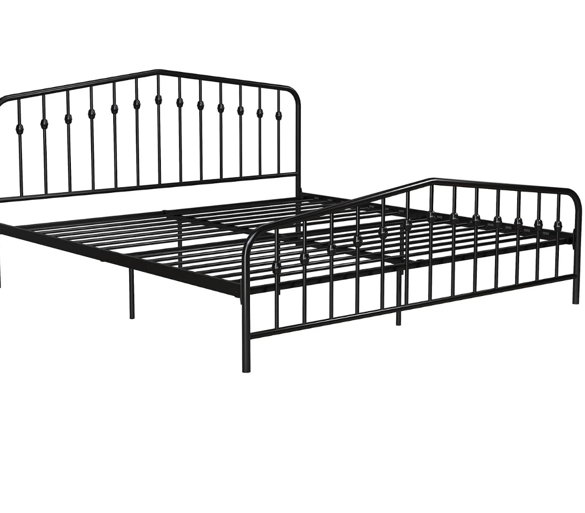 Black King Size Metal Bed Frame
