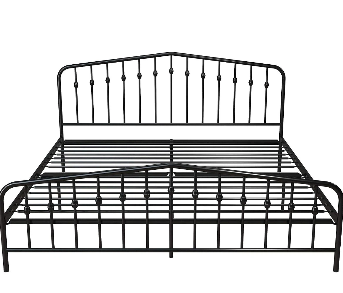 Black King Size Metal Bed Frame - photo 4