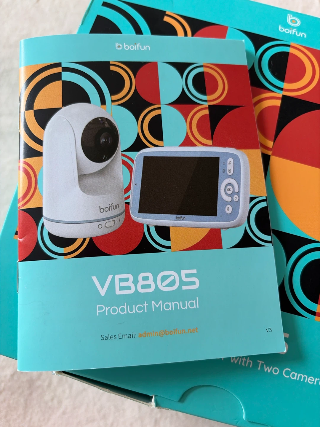 Boifun VB805 Video Monitor with Two Cameras