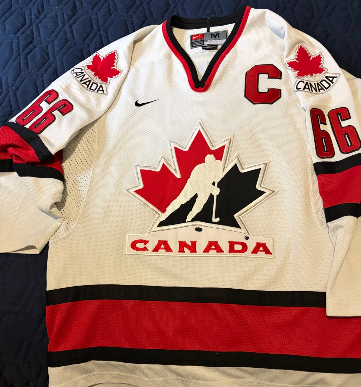 2002 Nike Mario Lemieux Team Canada Olympic Hockey Jersey - photo 2