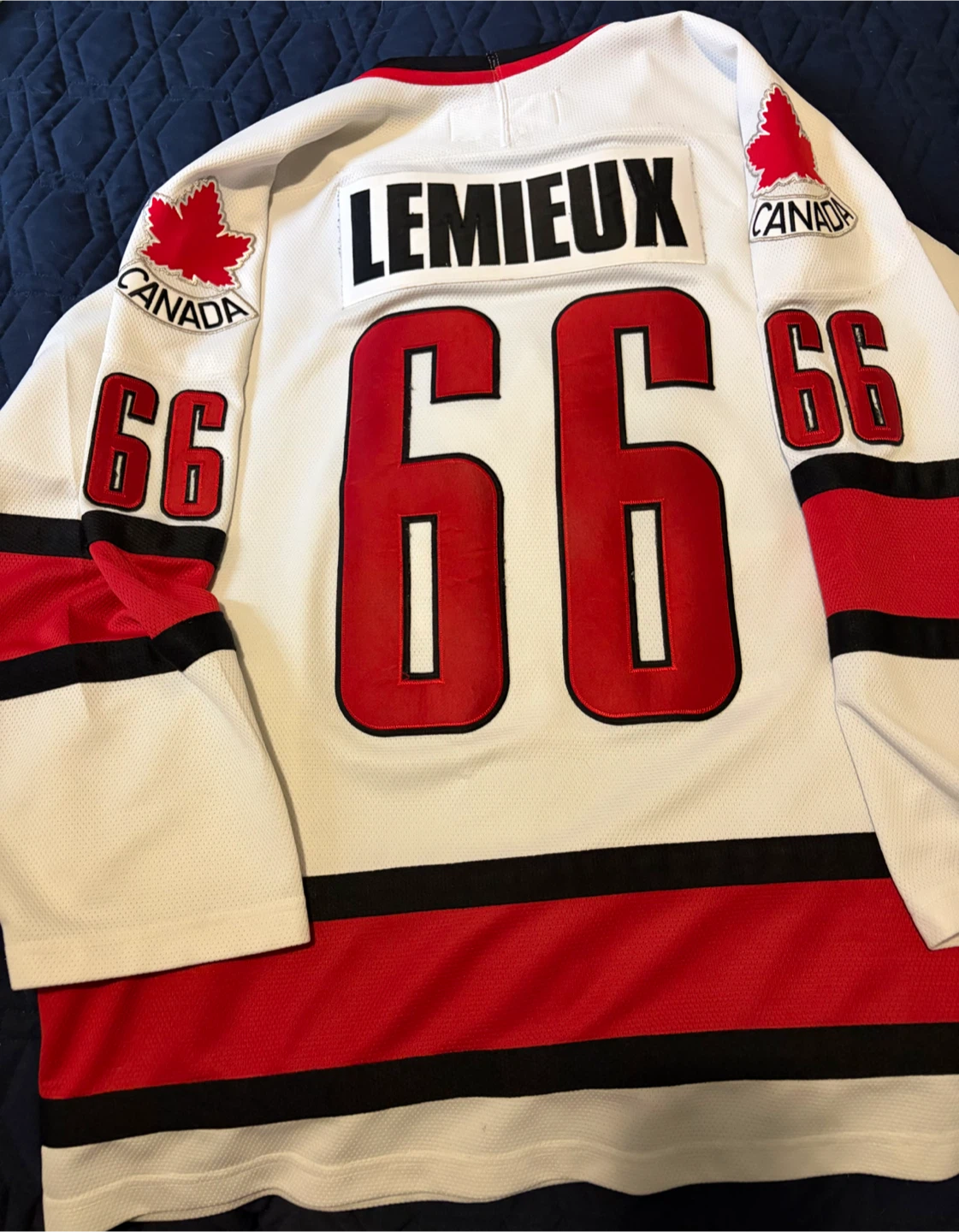 2002 Nike Mario Lemieux Team Canada Olympic Hockey Jersey - photo 4
