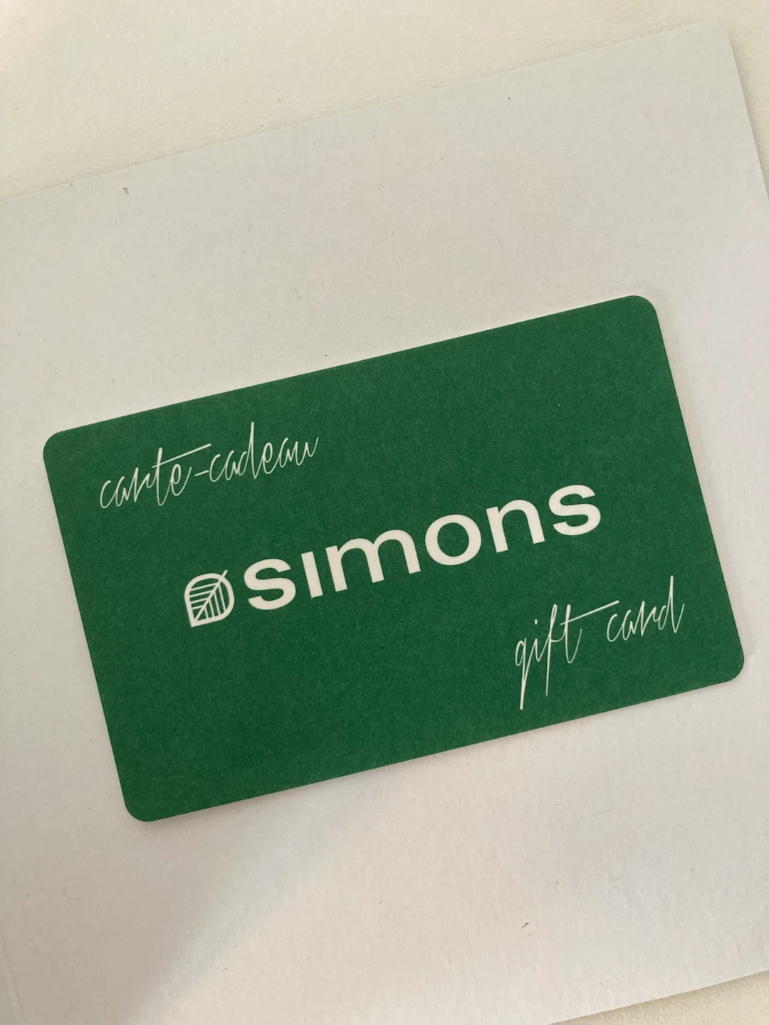 $20 Simon’s gift card