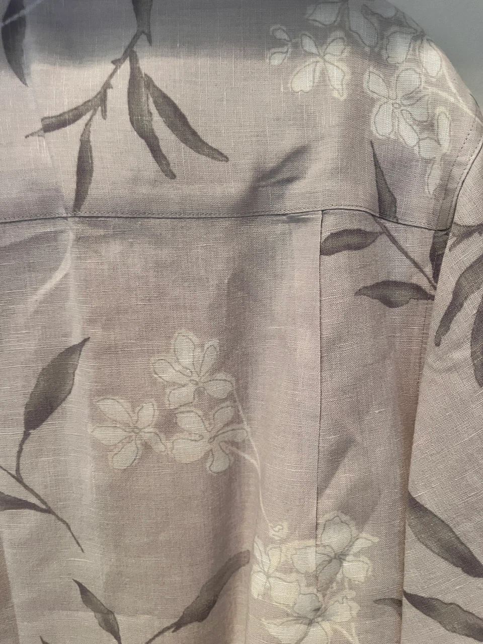 Style & Co. Floral Linen Blend Shirt Size 16 - photo 4