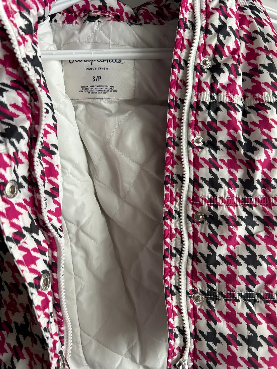 Aeropostale Houndstooth Puffer Vest - photo 2