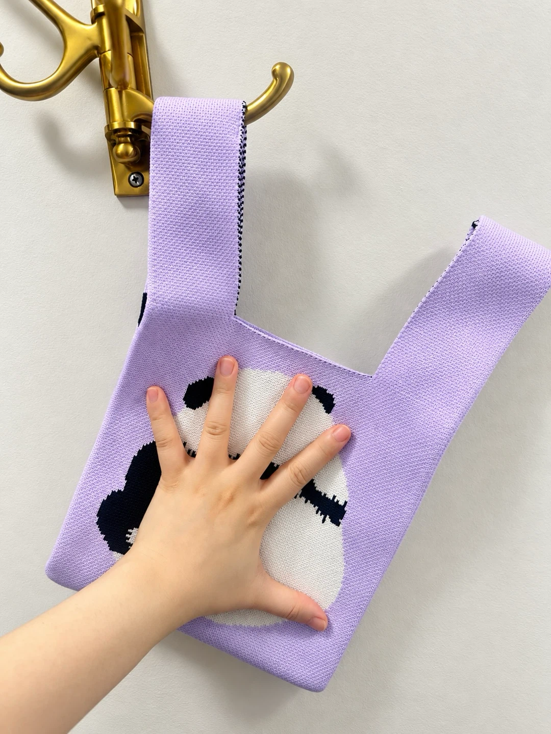 Knit Panda Tote Bag - photo 3
