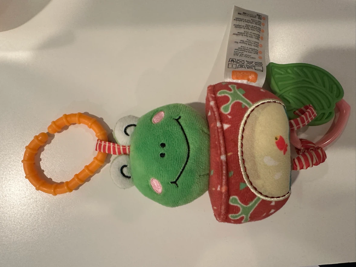 Tamariki Frog Plush Teether Toy