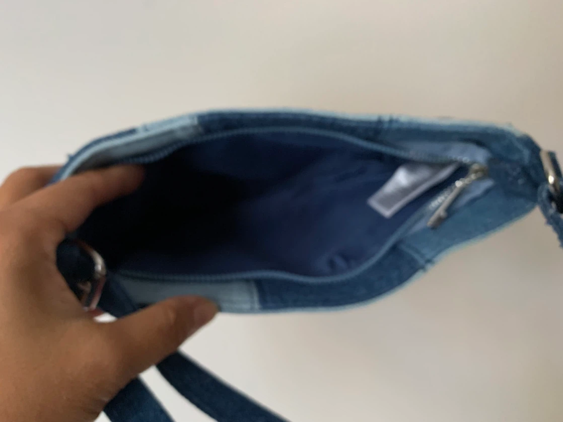 Patchwork Denim Shoulder Bag - photo 3