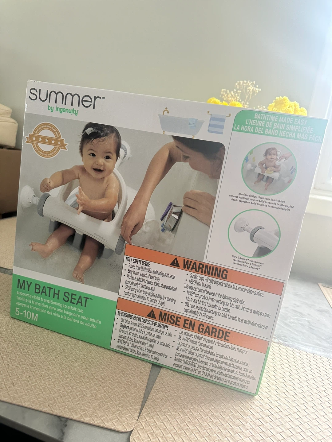 Brand New Summer My Bath Seat – Grey - photo 2