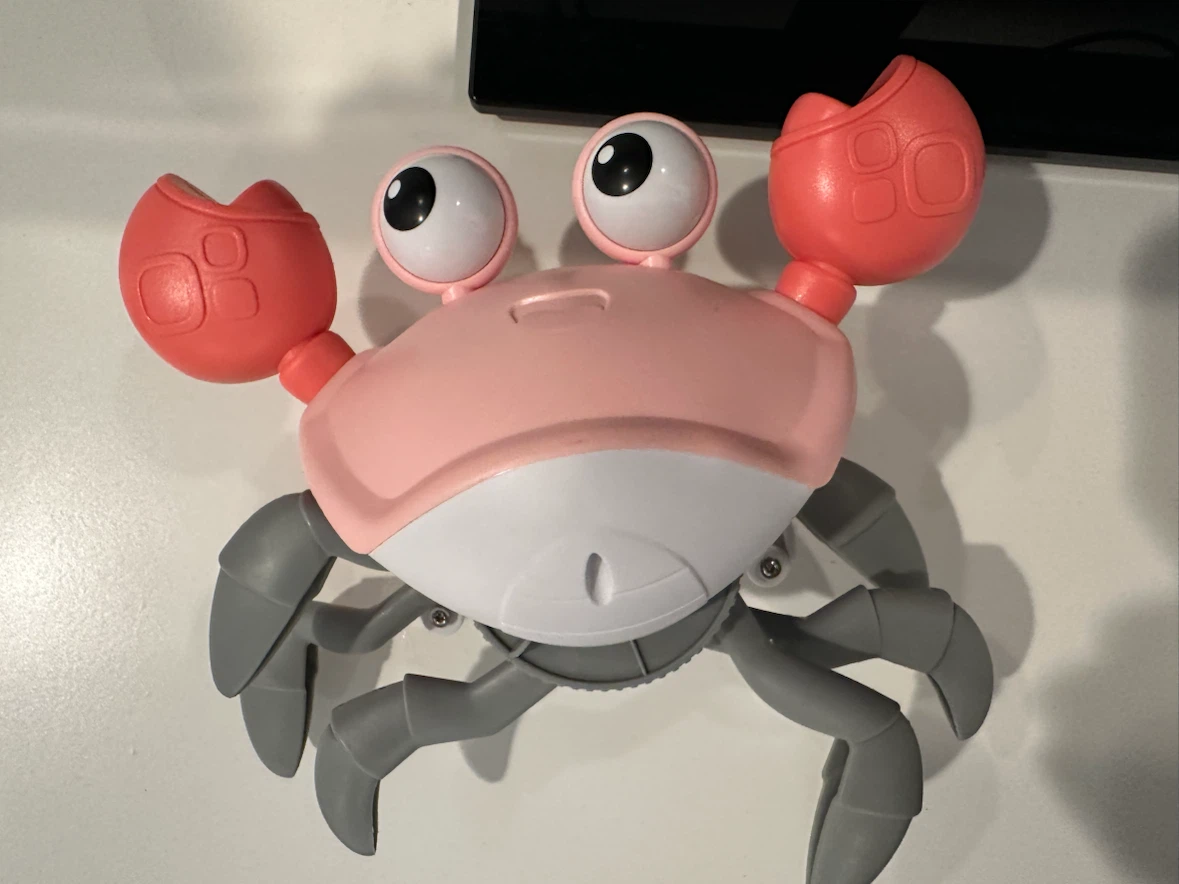 Crab-shaped children's toy