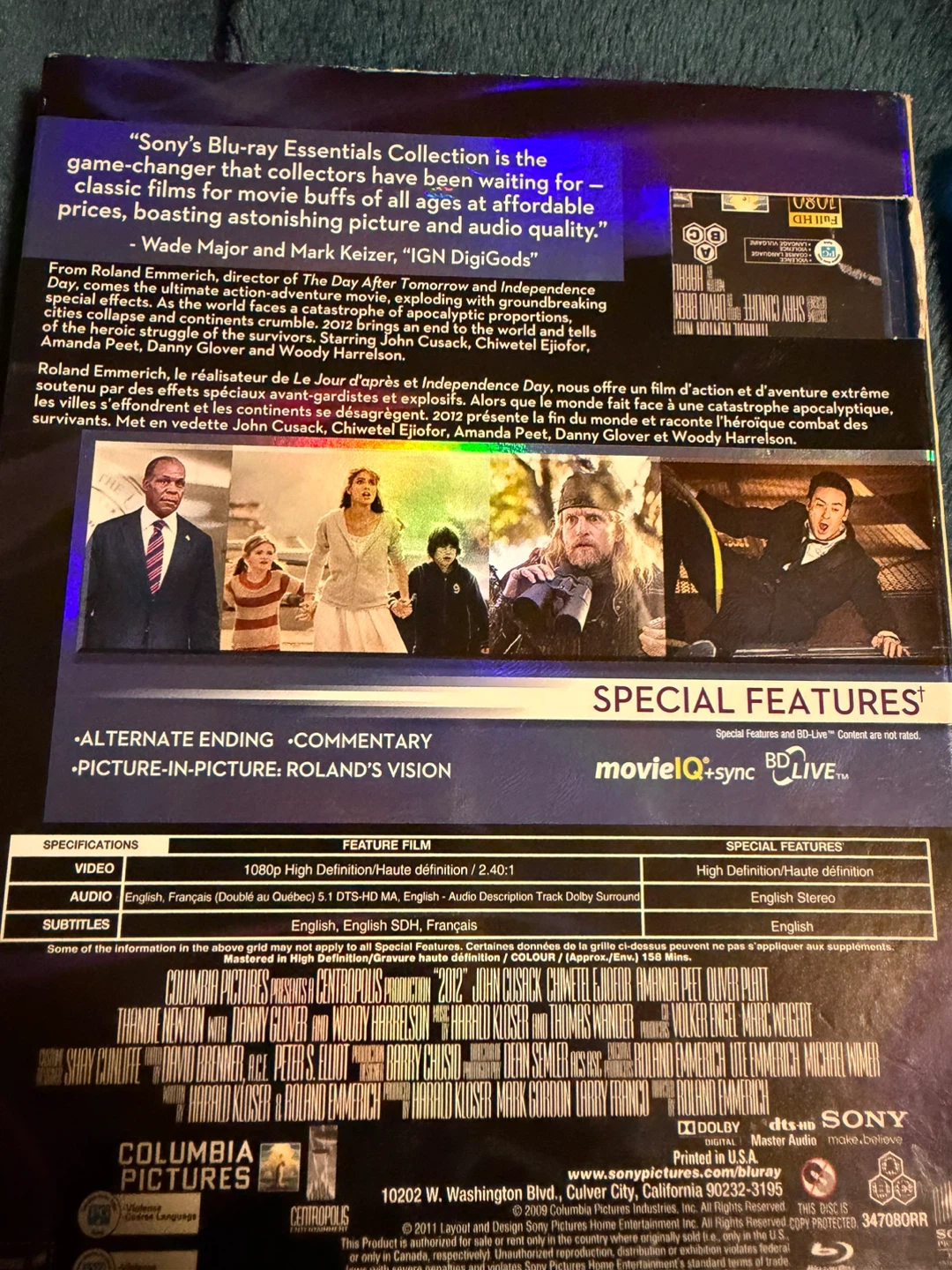 2012 and Wanted Blu-ray Movie Bundle - photo 2