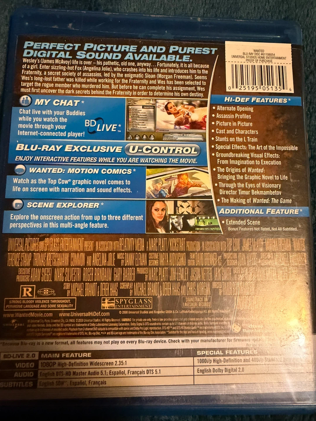 2012 and Wanted Blu-ray Movie Bundle - photo 4