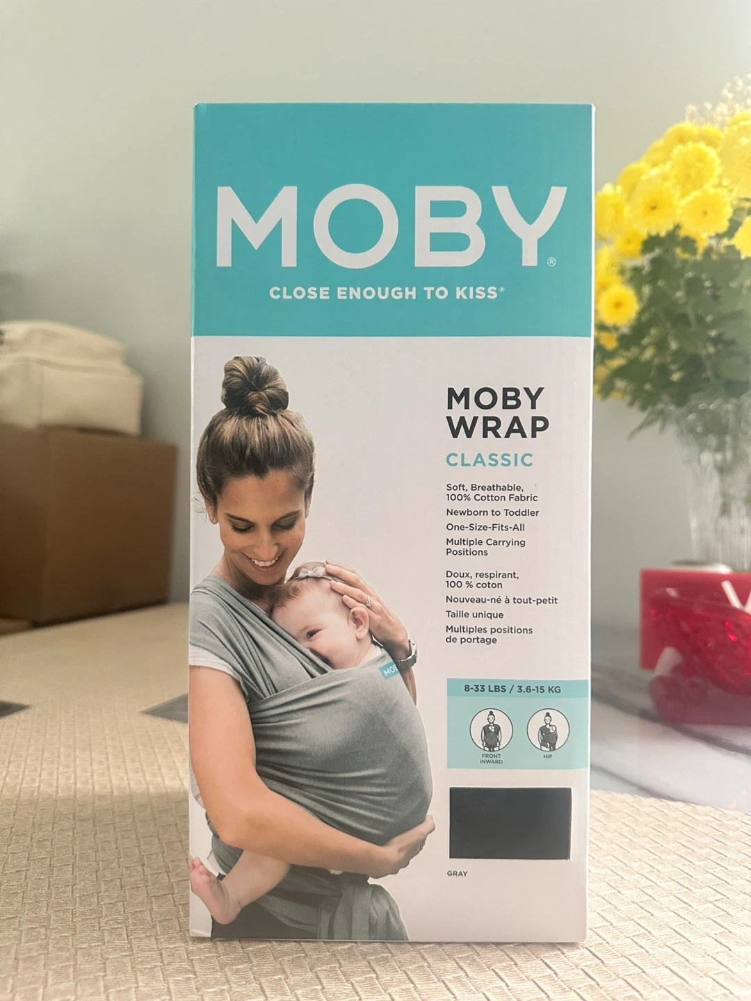Moby Wrap Classic Baby Carrier - Gray