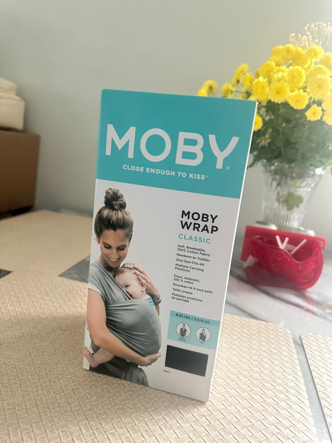 Moby Wrap Classic Baby Carrier - Gray - photo 2