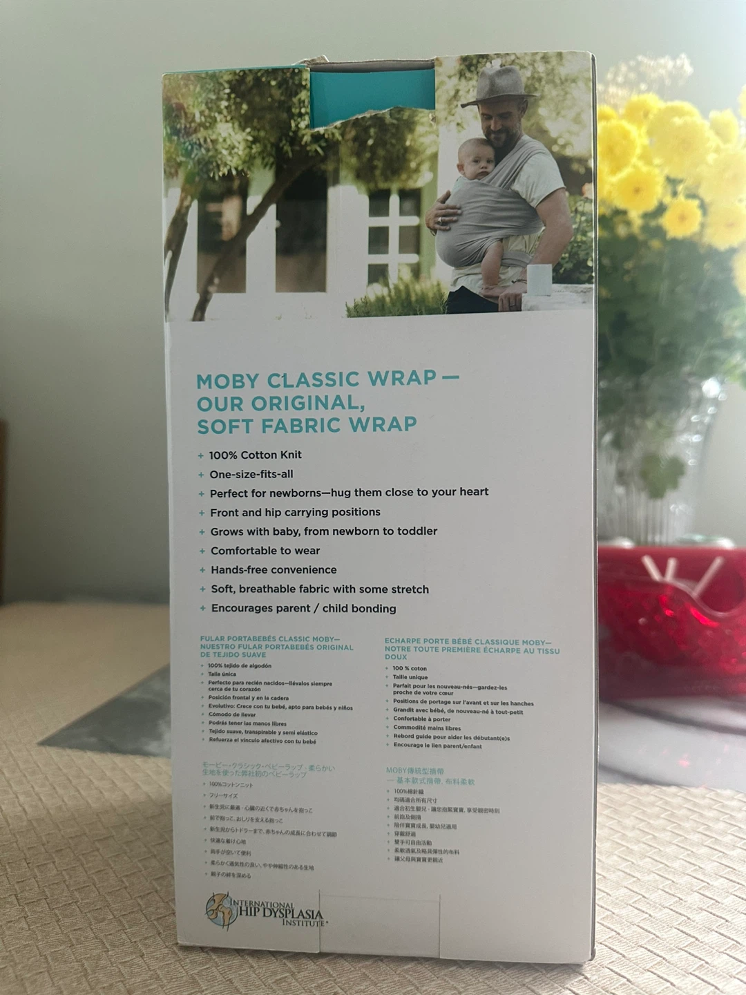 Moby Wrap Classic Baby Carrier - Gray - photo 4