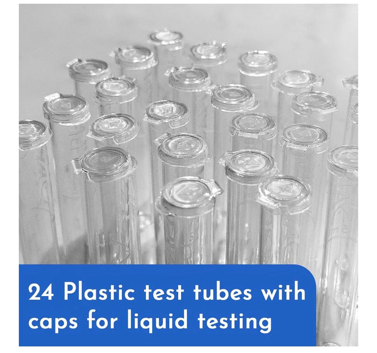 API Test Tubes with Caps Aquarium Test Tubes 24-Count Box - photo 2