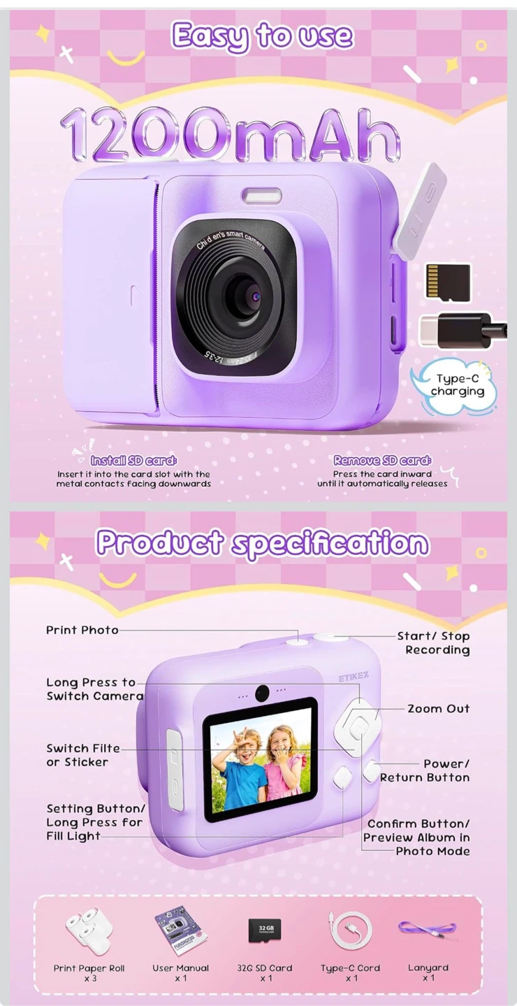 Kids Instant Print Camera - photo 4