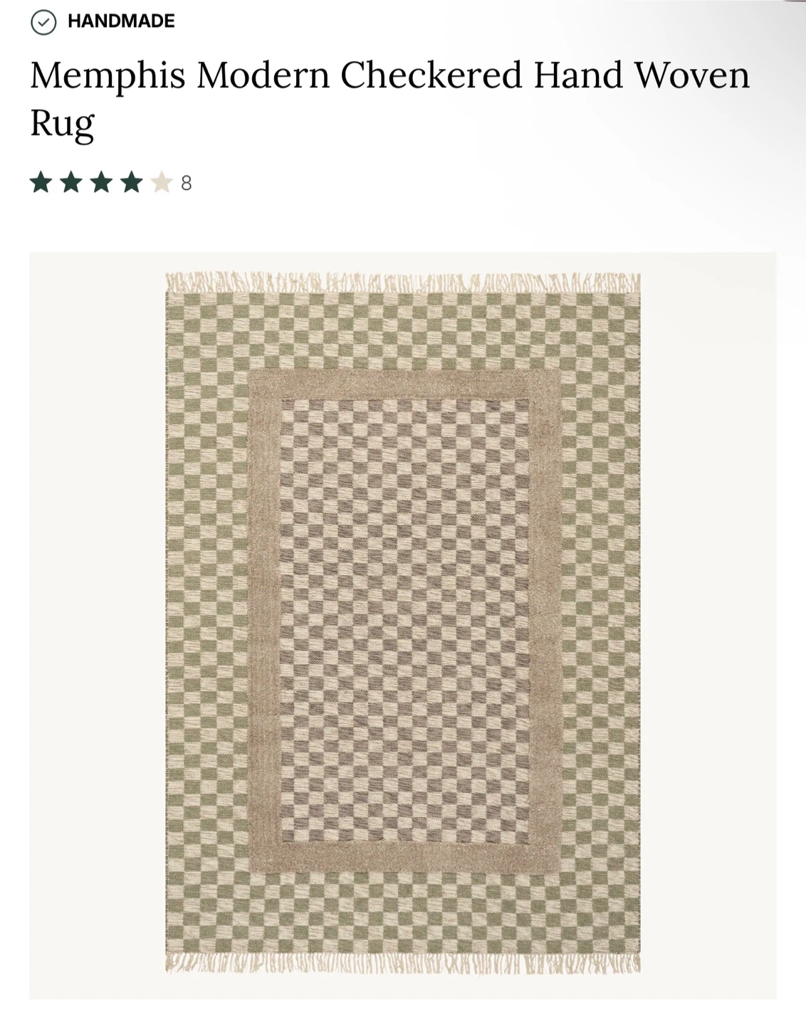 Rugs USA Memphis Modern Checkered Hand Woven Rug