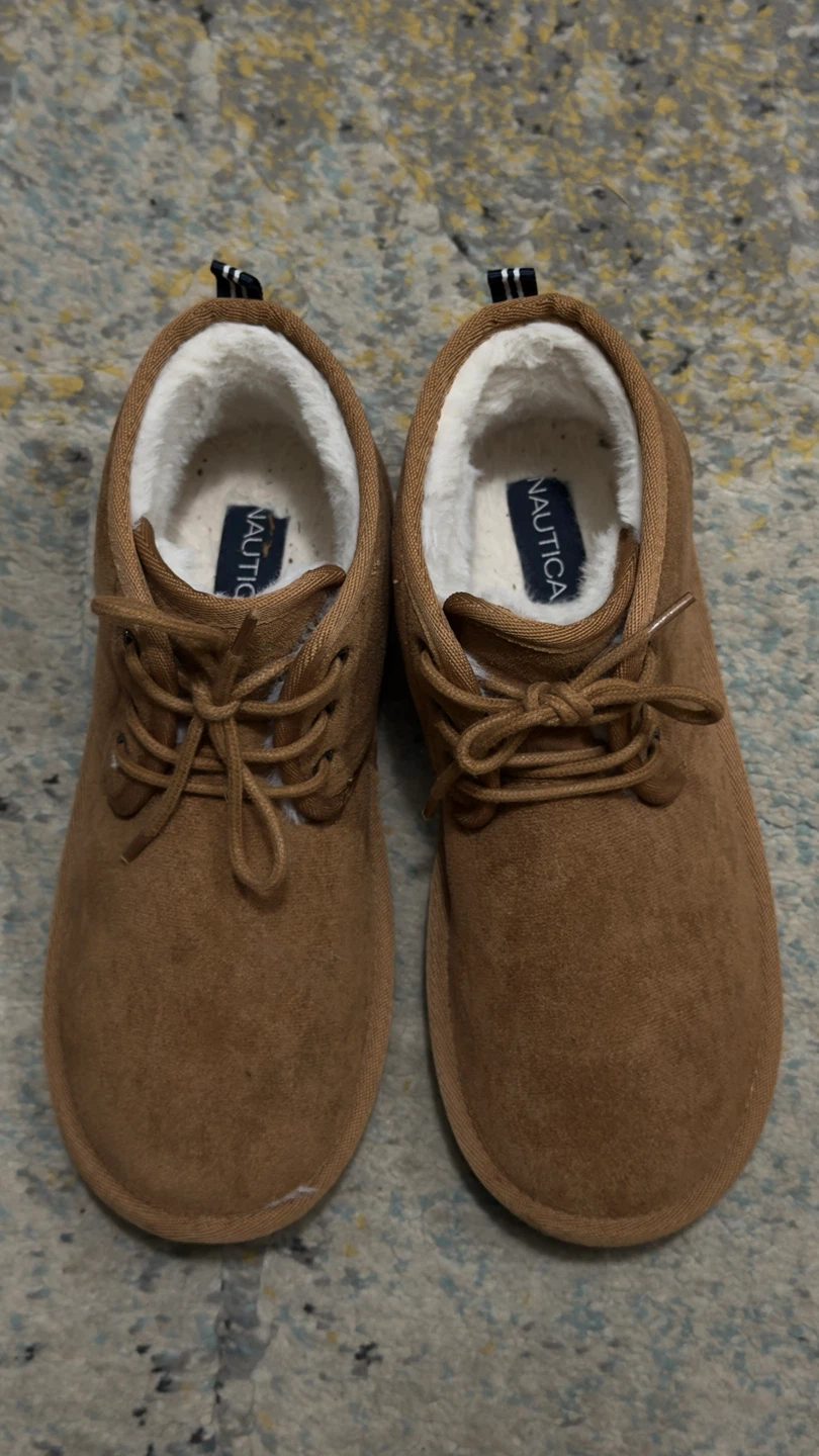 Nautica Boys’ Boots Tan. Size 4. Worn only once!