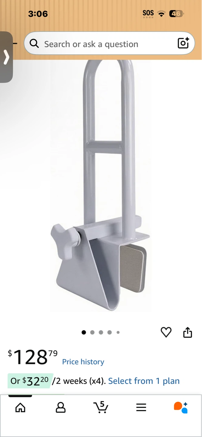 Bathtub Safety Grab Bar - photo 5