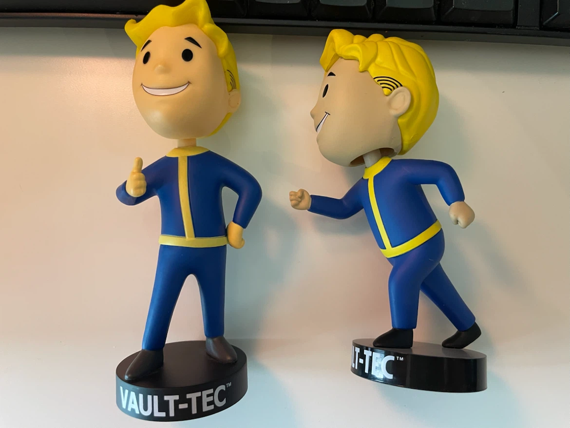 Fallout Vault Boy Bobbleheads - Charisma and Endurance