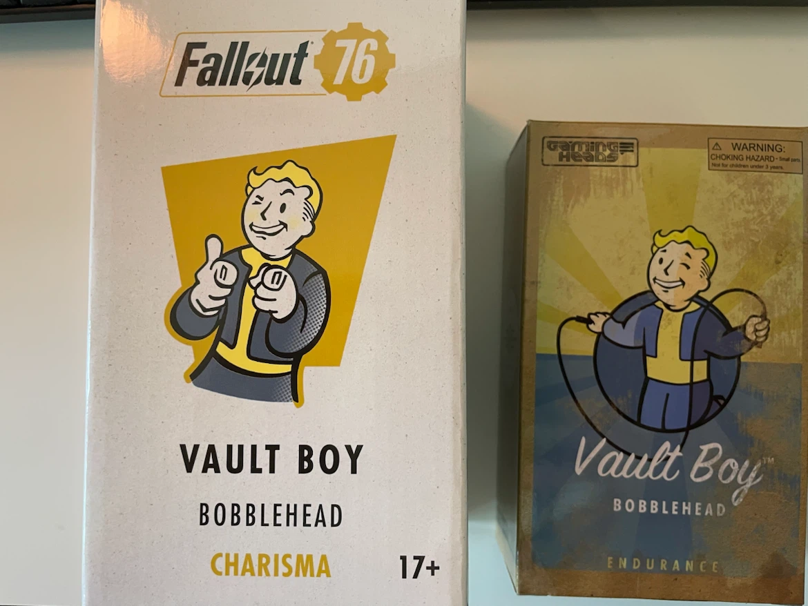 Fallout Vault Boy Bobbleheads - Charisma and Endurance - photo 2
