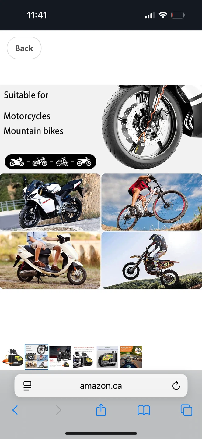 Motorcycle Alarm Disc Lock - photo 2