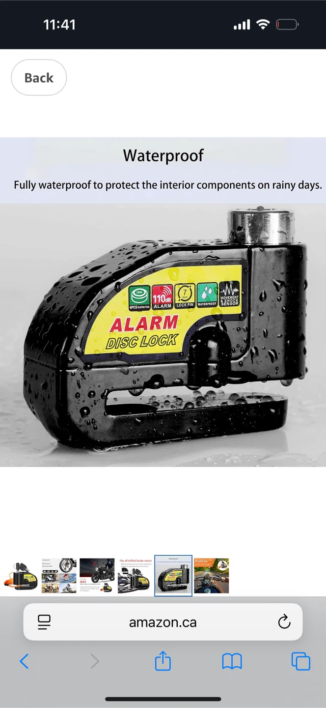 Motorcycle Alarm Disc Lock - photo 5